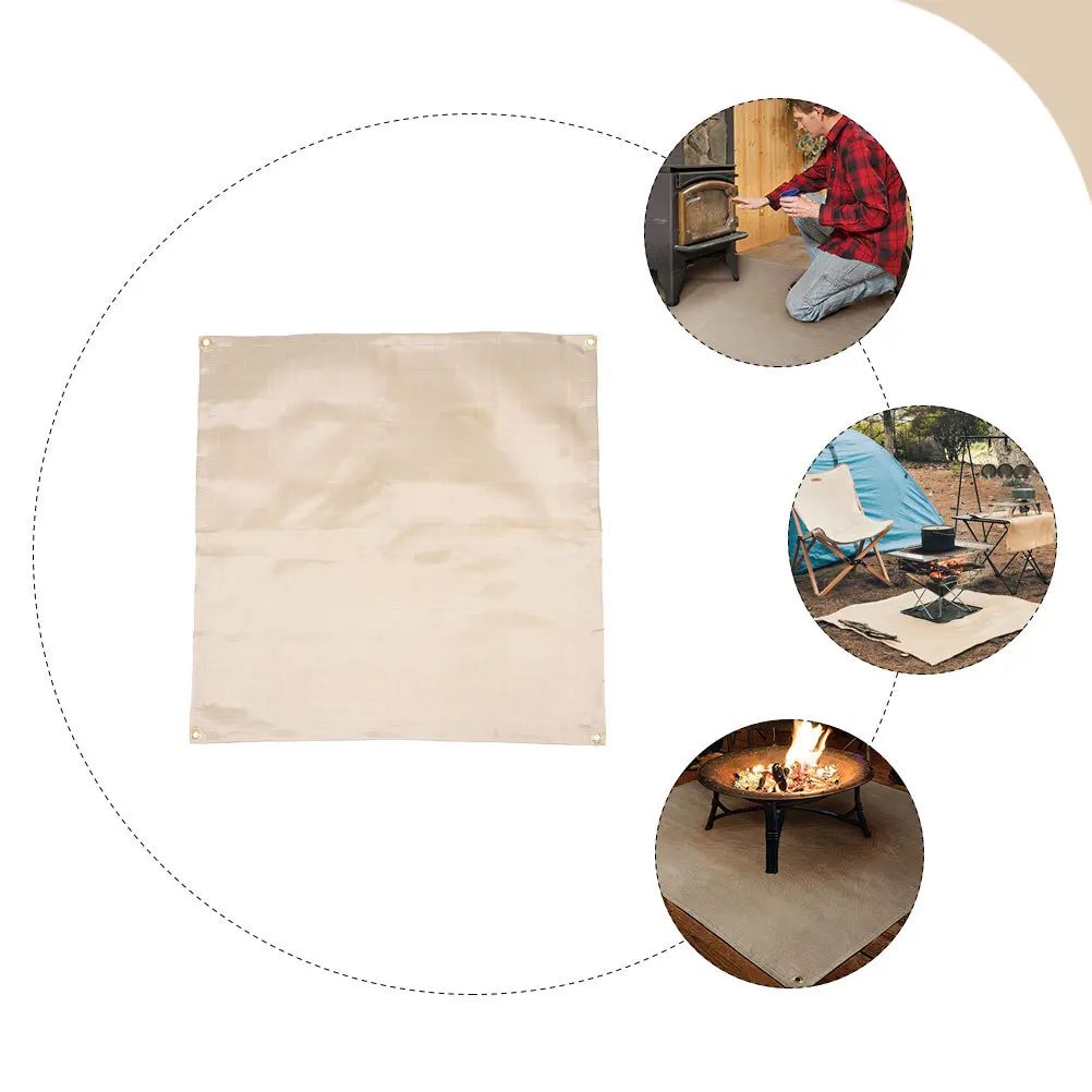 Fire Proof Blanket for Home Outdoor Use Multi-Function Grill Protective Pad Foldable Lightweight Fire Resistance Safety Cover