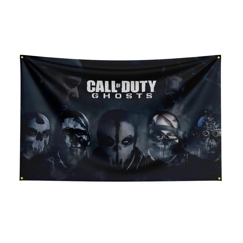 90X150CM Call of Dutys Flag Polyester Digital Printed Game Tapestry Curtain For Decor