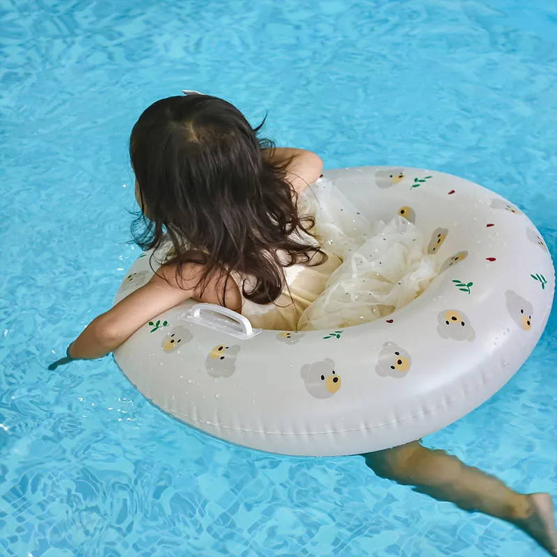 2025 Konijn Beer Zwemcirkel Milieubescherming PVC Zwemcirkel Eenvoudige en draagbare opblaasbare zwemcirkel