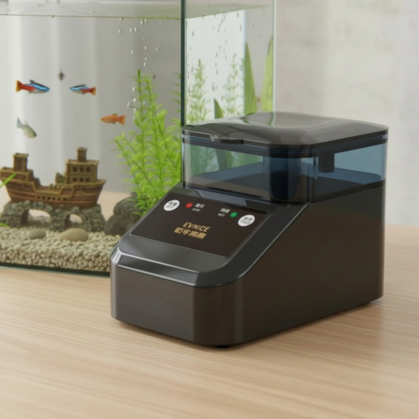 Automatic Aquatic Feeder Compact Smart Aquatic Feeder Plug Powered Convenient for Travelers