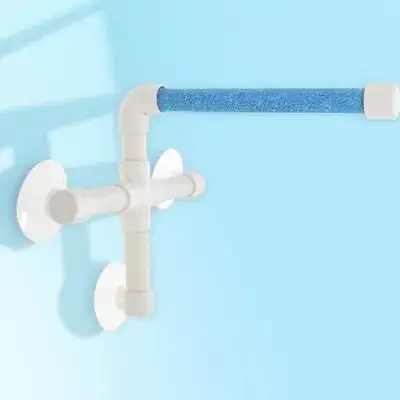 

Bird Shower Stand Suction Cup Perch For Parrot Finch Canary Budgie Lovebird Bathroom Window Mount Bathing Station Play