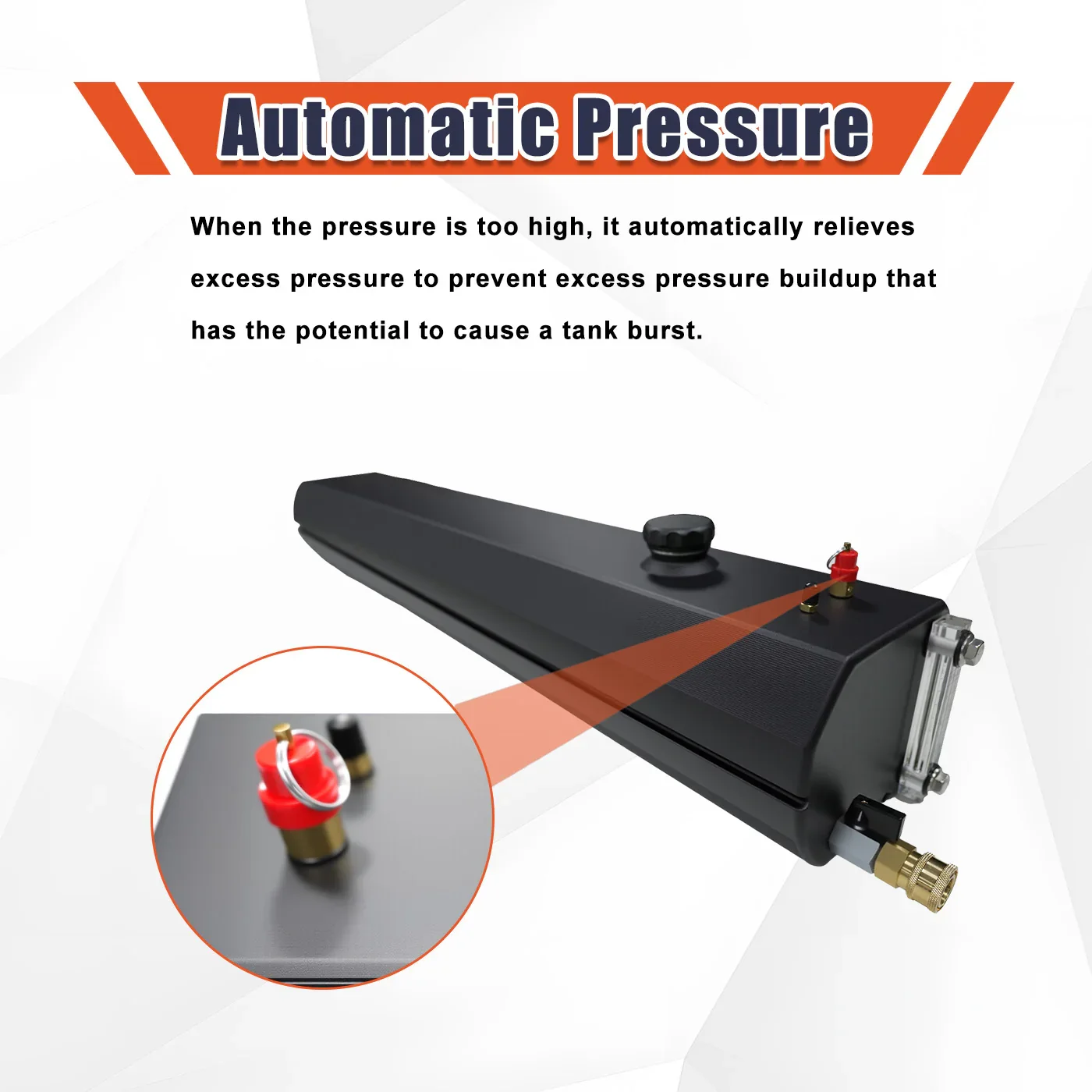 XINQI 5 Gallon Aluminium Car Roof 4x4 Water tank Presserized Camping Road Shower Water tank Outdoor