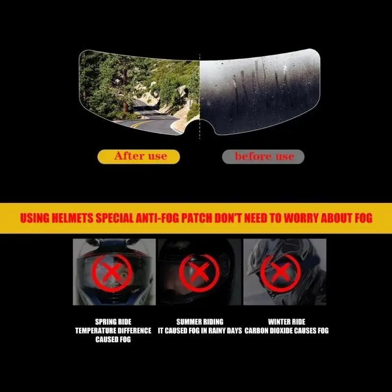 Premium Anti Fog Film for FF908 Motorcycle Visors Offers Scratch Resistance Easy Mounting and Durability