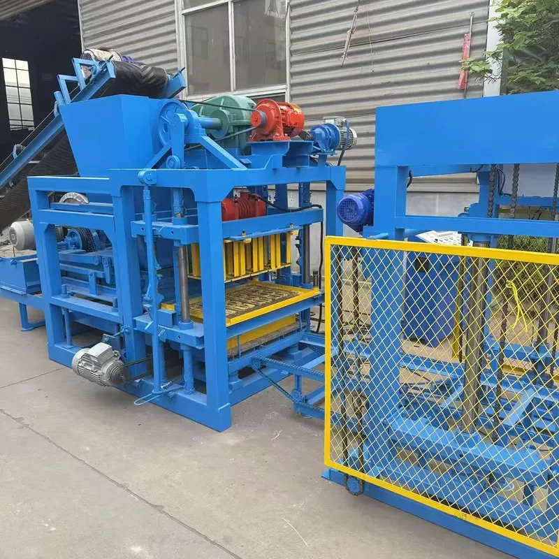 QT4-25 Fully Automatic Paving Brick Making Machine Concrete Hollow Block Making Machine PLC Brick Machine
