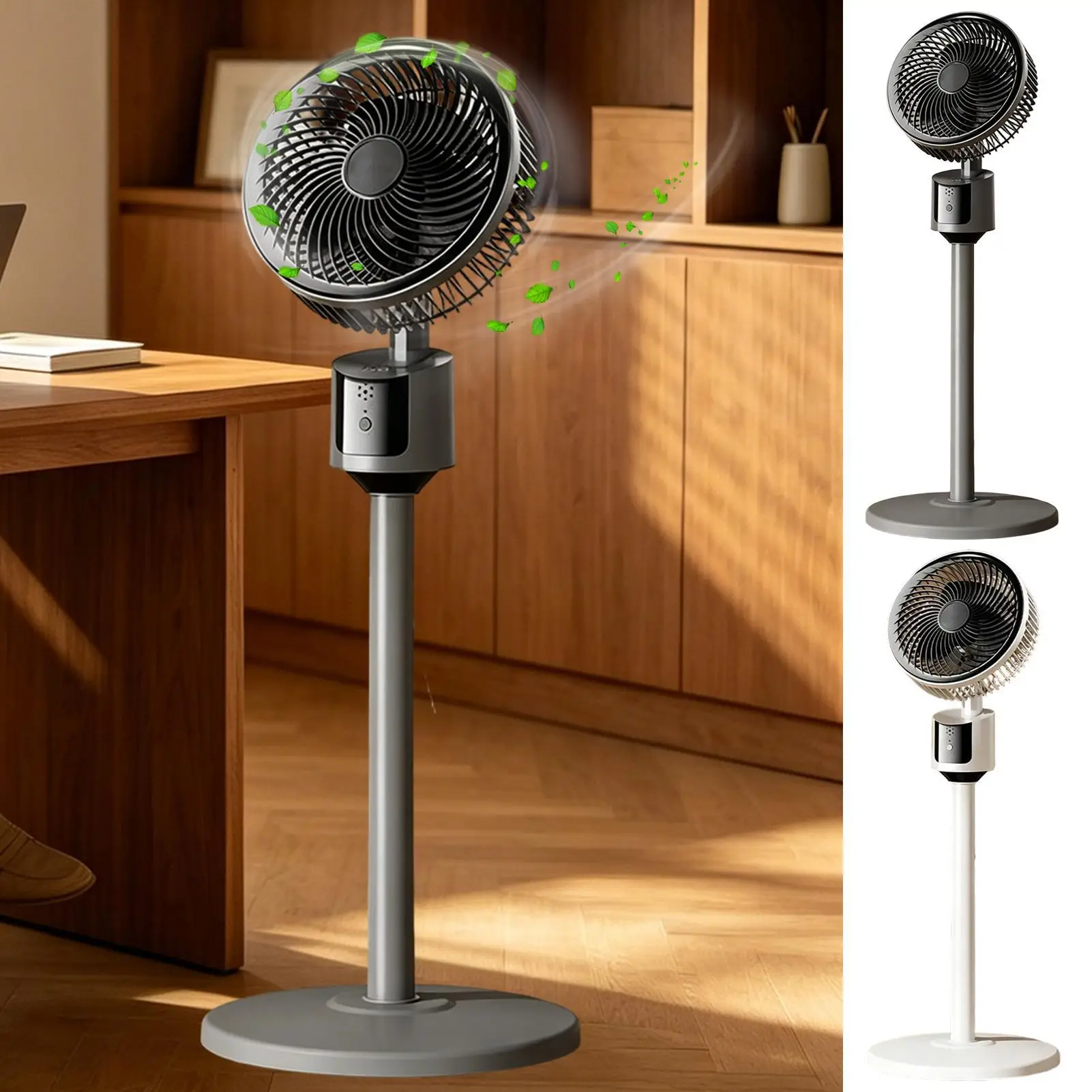 Desktop Stand Dual Use Air Circulating Fan Turbocharged Silent Household Dorm Shaking Head Adjustable Speed Electric Fan