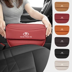 Leather Car Seat Seam Storage Box For Dongfeng Seres Aito M5 EV M7 M9 DFM 3 A5 SF3 SF5 ix3 Vehicles Interior Stowing Accessories