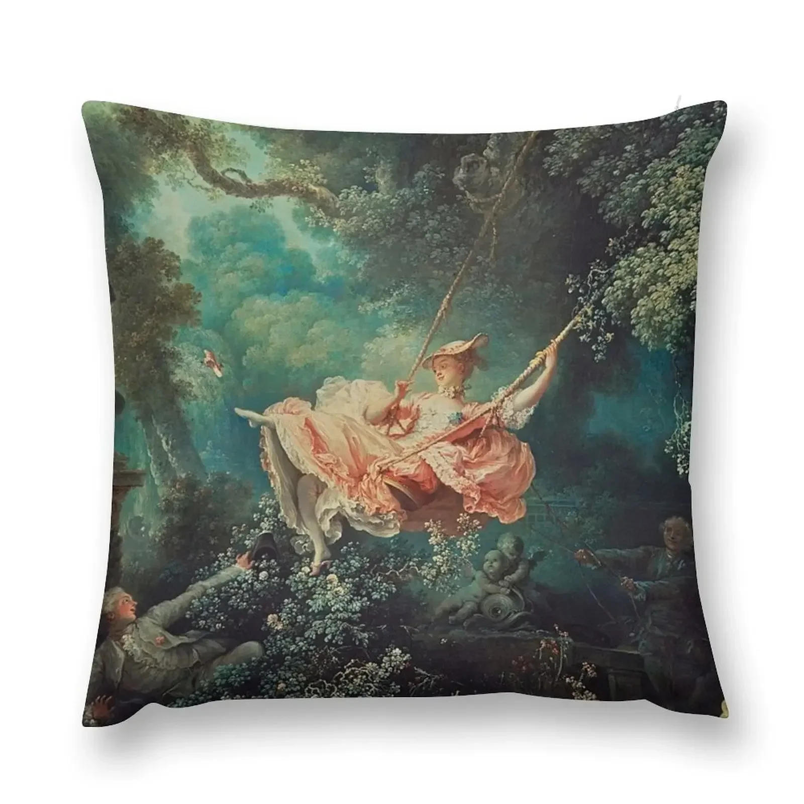 The Swing by Jean-Honoré Fragonard Throw Pillow luxury throw pillow covers Sofa Covers Christmas Pillowcase Pillow Cases