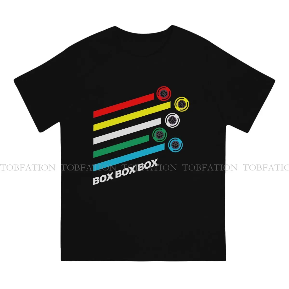 Formula 1 F1 Crewneck TShirts Box Box Box F1 Tyre Compound Options Personalize Homme T Shirt Funny Tops Size S-6XL