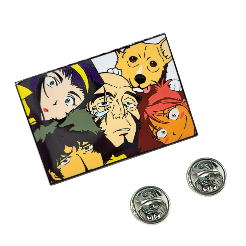 Pin de esmalte duro de personajes de Anime, broches de Manga para mujer, alfileres de solapa, insignias en mochila, accesorios de Cosplay, regalo para amigos