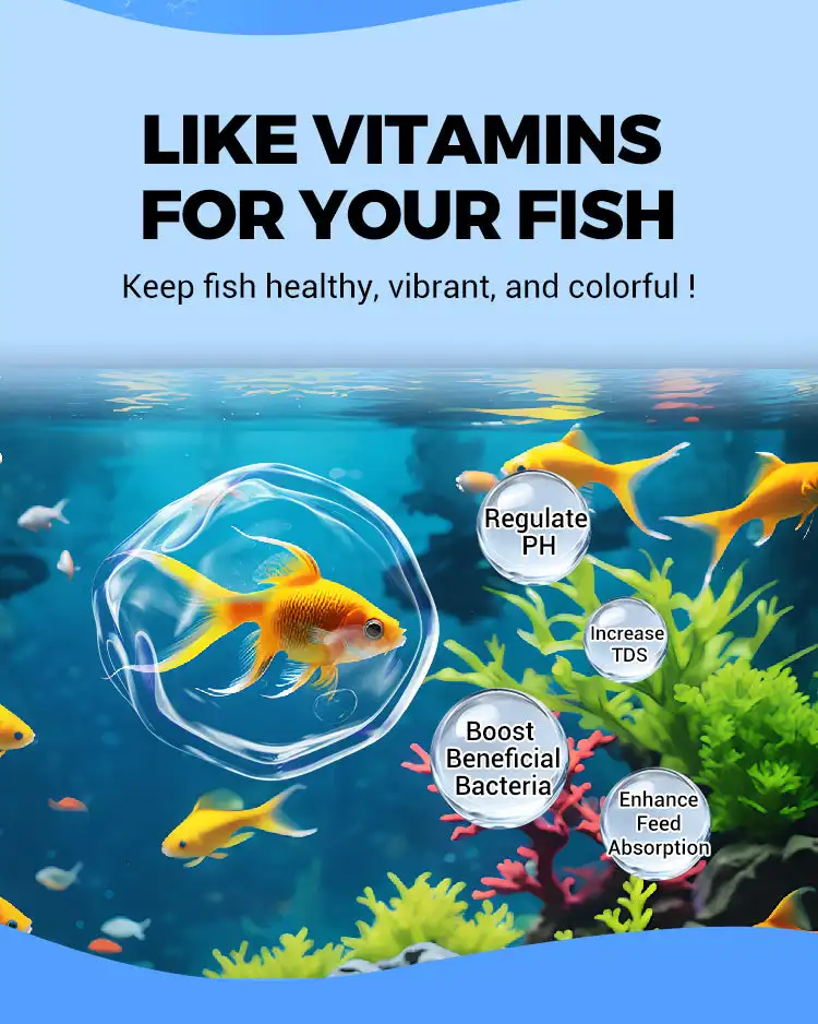 Yunliwei Aquarium-Wasserreinigungstabletten für Süßwasseraquarien, Ammoniak-Detoxifier, Algenentferner, Geeignet für Fischbecken – Detail 5
