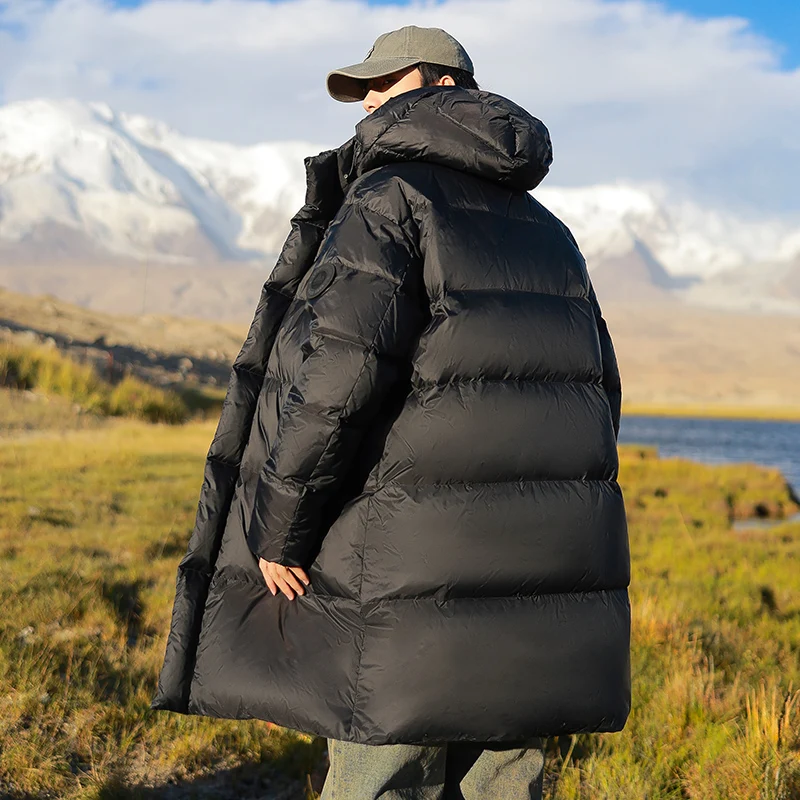 새로운 겨울 패션 따뜻한 중성 재킷 고품질 방풍 통기성 캠핑 하이킹 방한 다운 재킷
