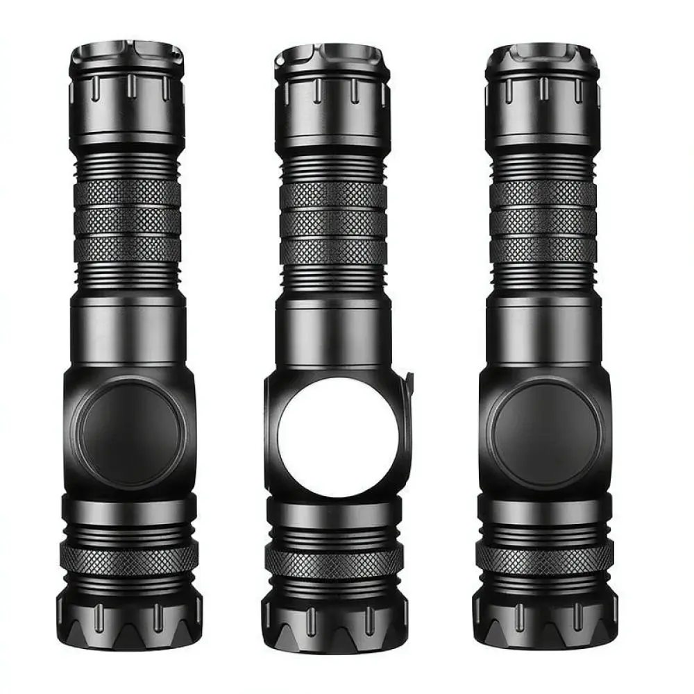 Powerful LED Flashlight Rechargeable Zoomable Torch Portable Handheld Light For Outdoor Camping Hiking Emergency Repair Work