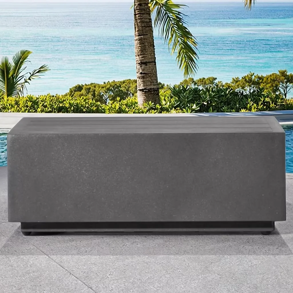 

# Удобные уличные диваны для патио отеля с алюминиевым каркасом и приставным столиком