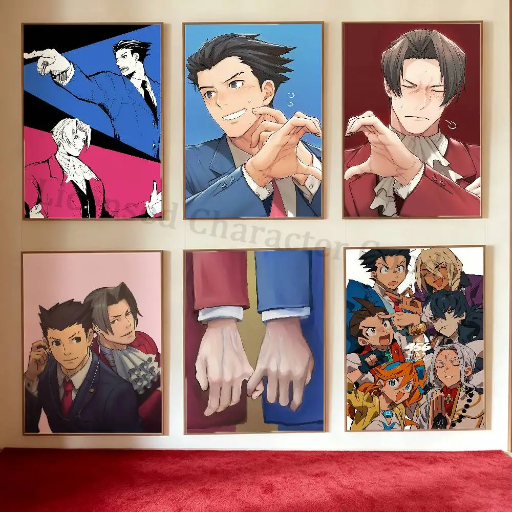 N-Narumitsu Miles and Phoenix Poster High Quality Wall Art for Home Office Bedroom Living Room Hallway Bar Perfect Gift