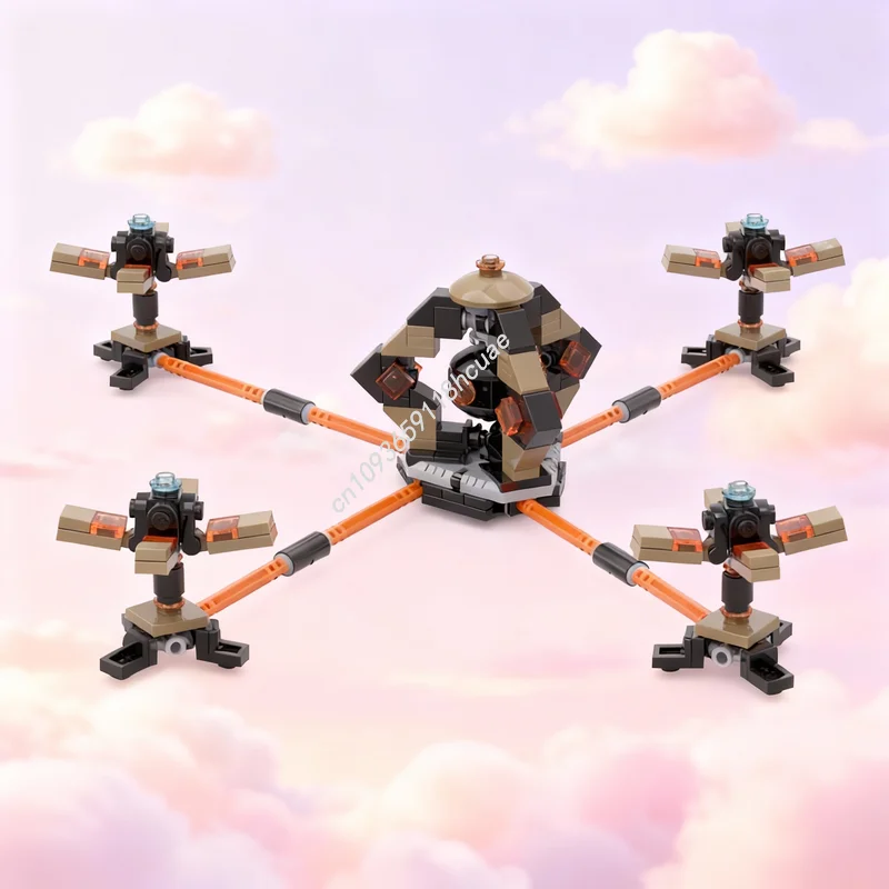 

212 деталей MOC Deep Rock Galactic Rival Communications Games, конструктор, строительные блоки, рождественский подарок, игрушки, креативная идея