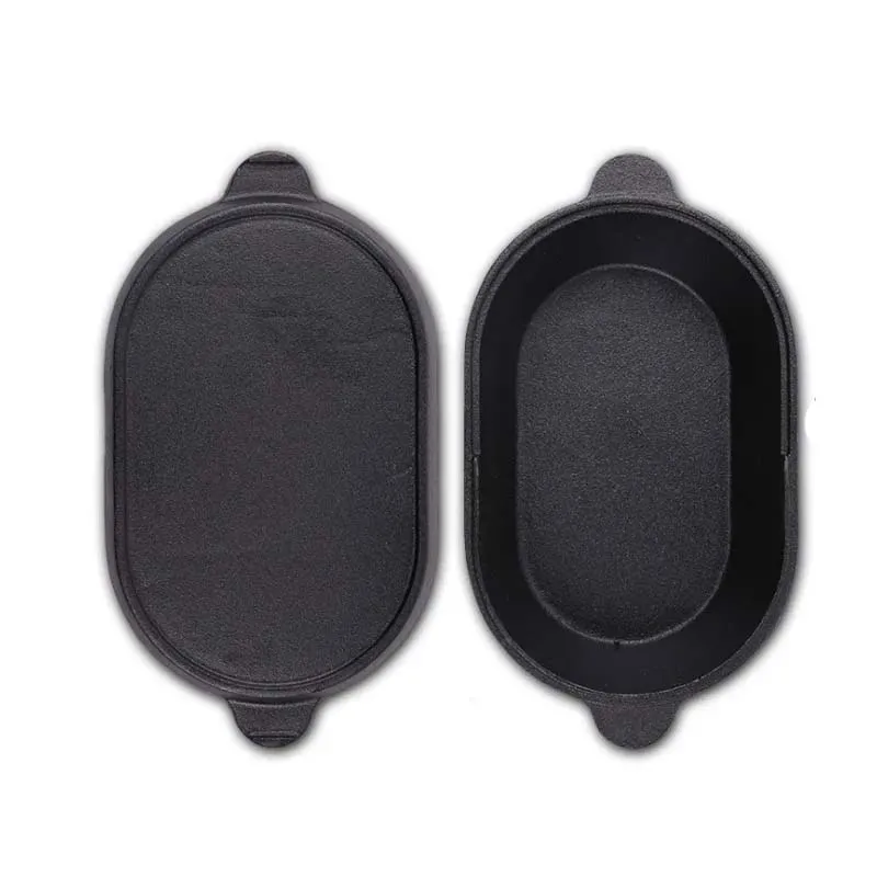 Picture 3: 23*16*6cm Cast Iron Pan, Non-stick Soup Pot, Multifunction Stew Pot, Bread Mould