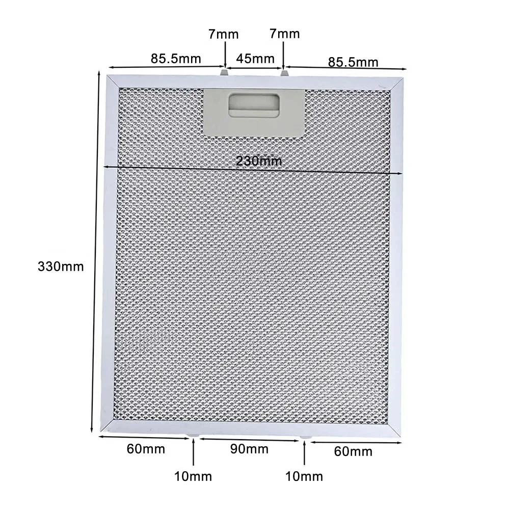 

Aluminum Vent Filter Metal Mesh Filter Metal Mesh Extractor Filter Hood Maintenance Kitchen Accessory Long-lasting Material