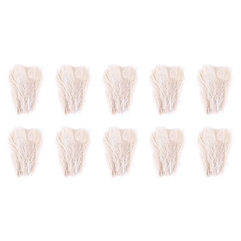

YWDZ-500 PCS/Natural White Peacock Feathers In The Eye, 10 To 12 Inches Of The Peacock Feather Wedding Decoration
