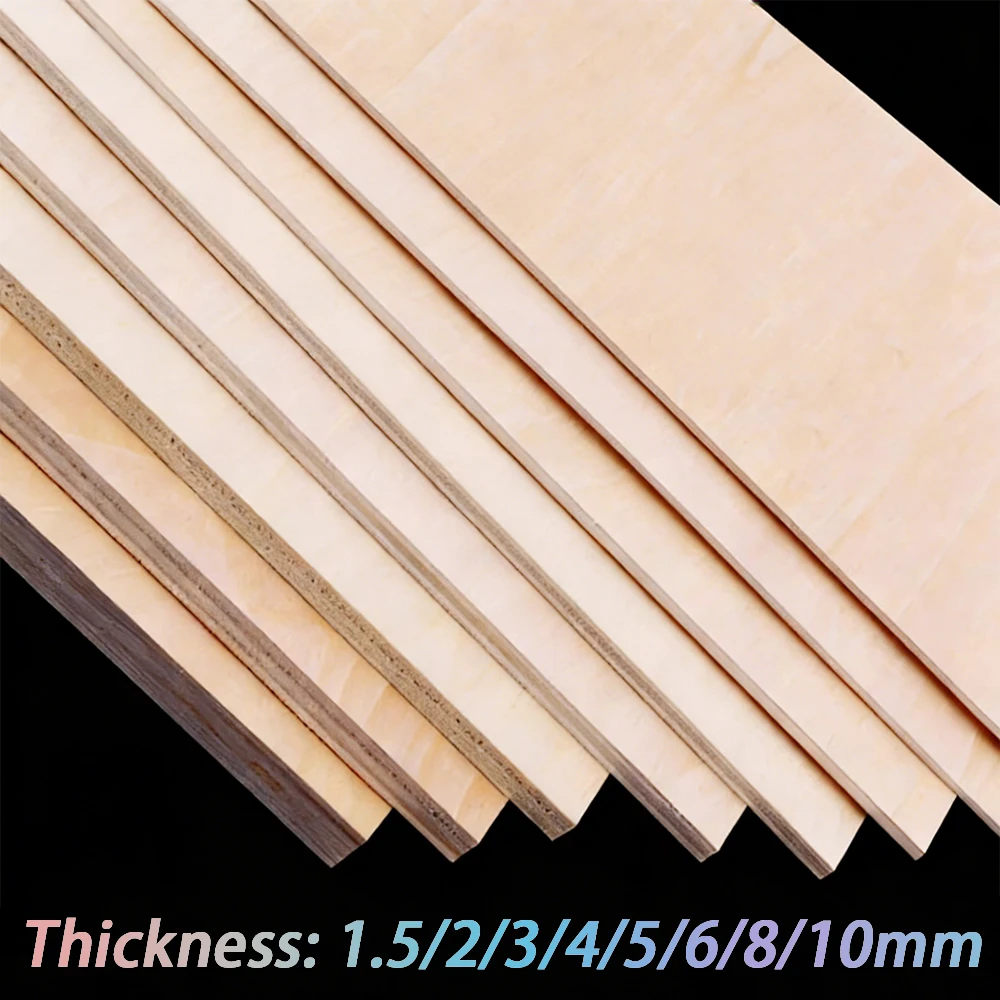 Thick 1.5/2/3/4/5/6/8/10mm Basswood Craft Board Model Layer Wood Board DIY Craft Sand Table Building Model Materials Accessories
