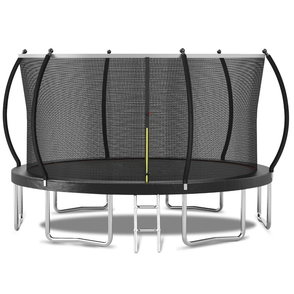 

Батут с изогнутыми защитными стойками с мягкими накладками - большой уличный батут для двора, одобренный по стандарту ASTM, для детей, с возможностью индивидуальной настройки