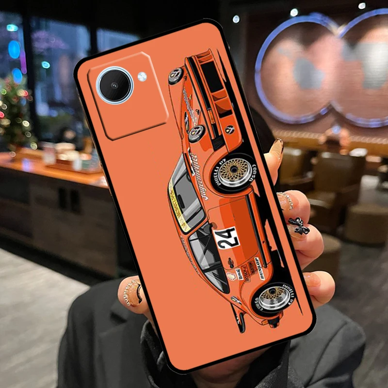 Japan Sports Car Jdm Drift Case For Realme GT7 Pro GT6 10 11 12 13 14 Pro Plus C55 C53 C35 C33 C61 C65 C67 C53 C71 C75