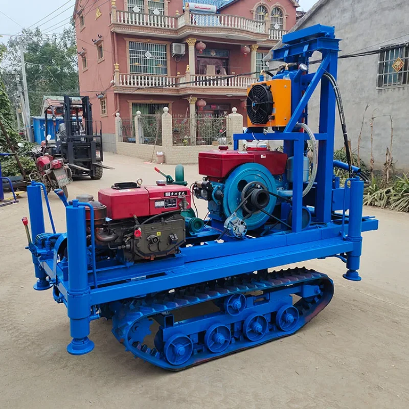 Hydraulic Water Well Drilling Rig Portable Water Well Drilling Rig Machine Crawler Drilling Rig Depth Easy To Operate Depth