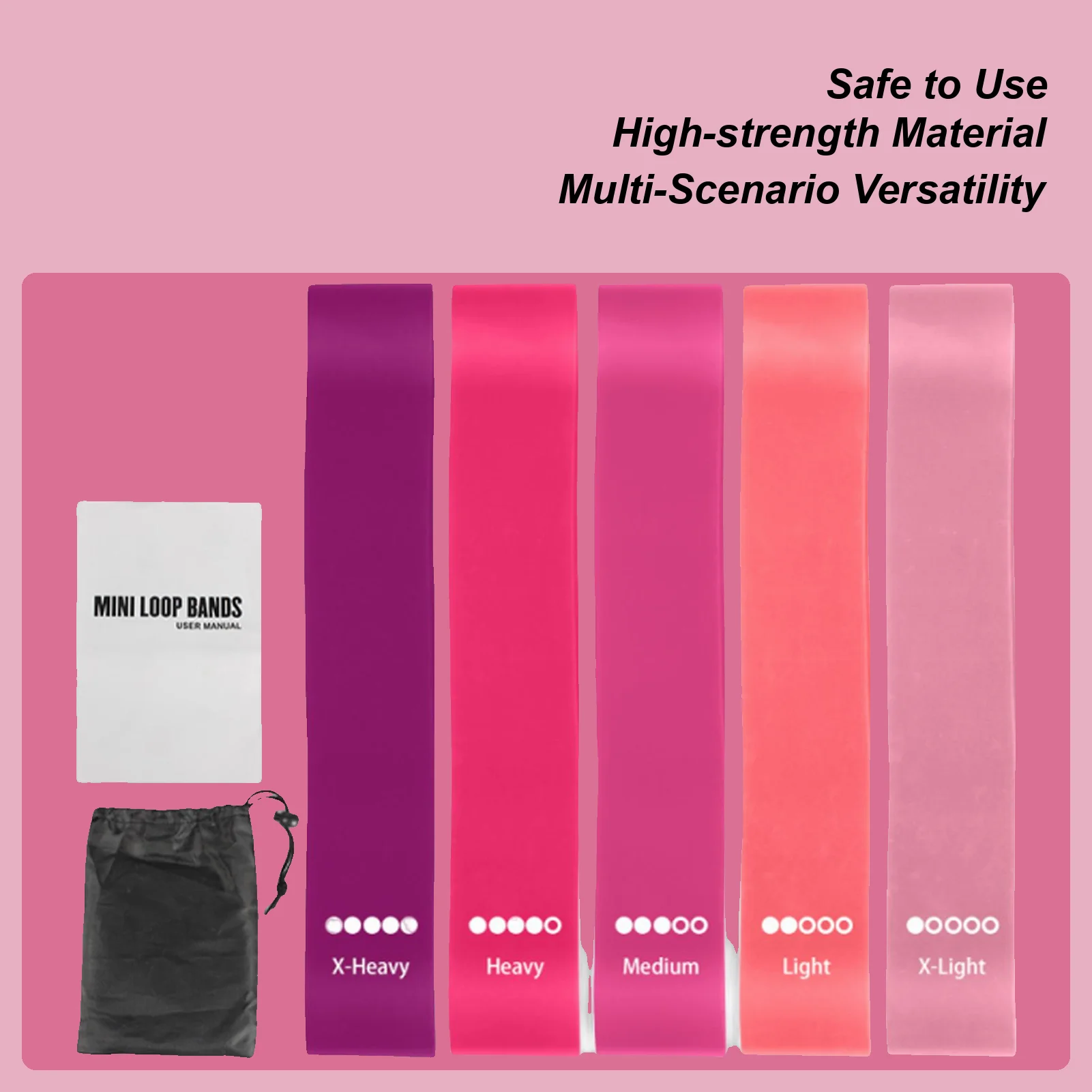 

Exercise Bands Elastic Fitness Belt Equipment Physical Pull Pilates Resistance Bands For Gym Home Indoors Outdoors Sports Butt