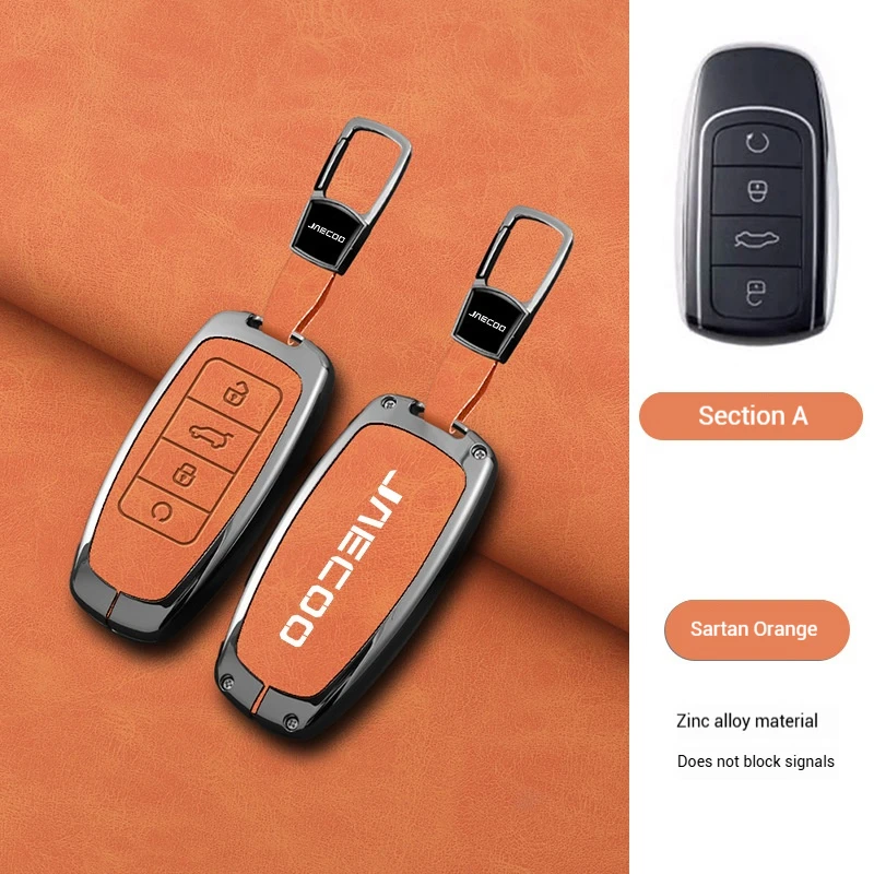 Zinc Alloy Car Smart Remote Key Case Cover Protection Shell Bag For Chery Jaecoo J6 J7 J8 Phev 2023 2024 2025 Keychain Accessori