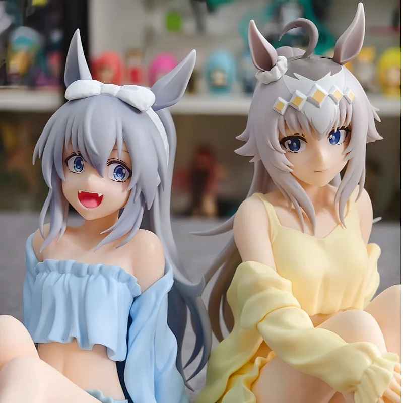 Original Genuine Bandai Banpresto Pretty Derby Relax Time Tamamo Cross Oguri Cap Anime Character Model Collection Gifts For Fans