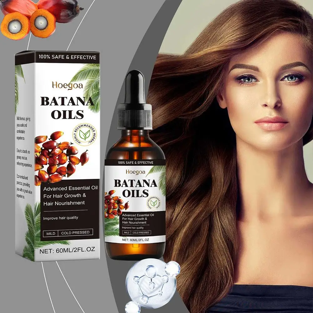 60ml Batana Oil Hair Regrowth Baldness Hair Oil Growth Batana Break Organic Loss Hair Oil Hair care Oil Care An E0F0