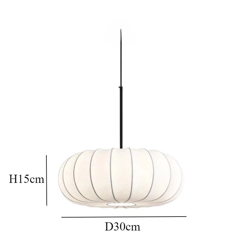 Wabi Sabi Style Clothing Lampshade Pendant Lamp Restaurant Living Room Lamp Japanese Style Minimalist Antique Style Hanging Lamp