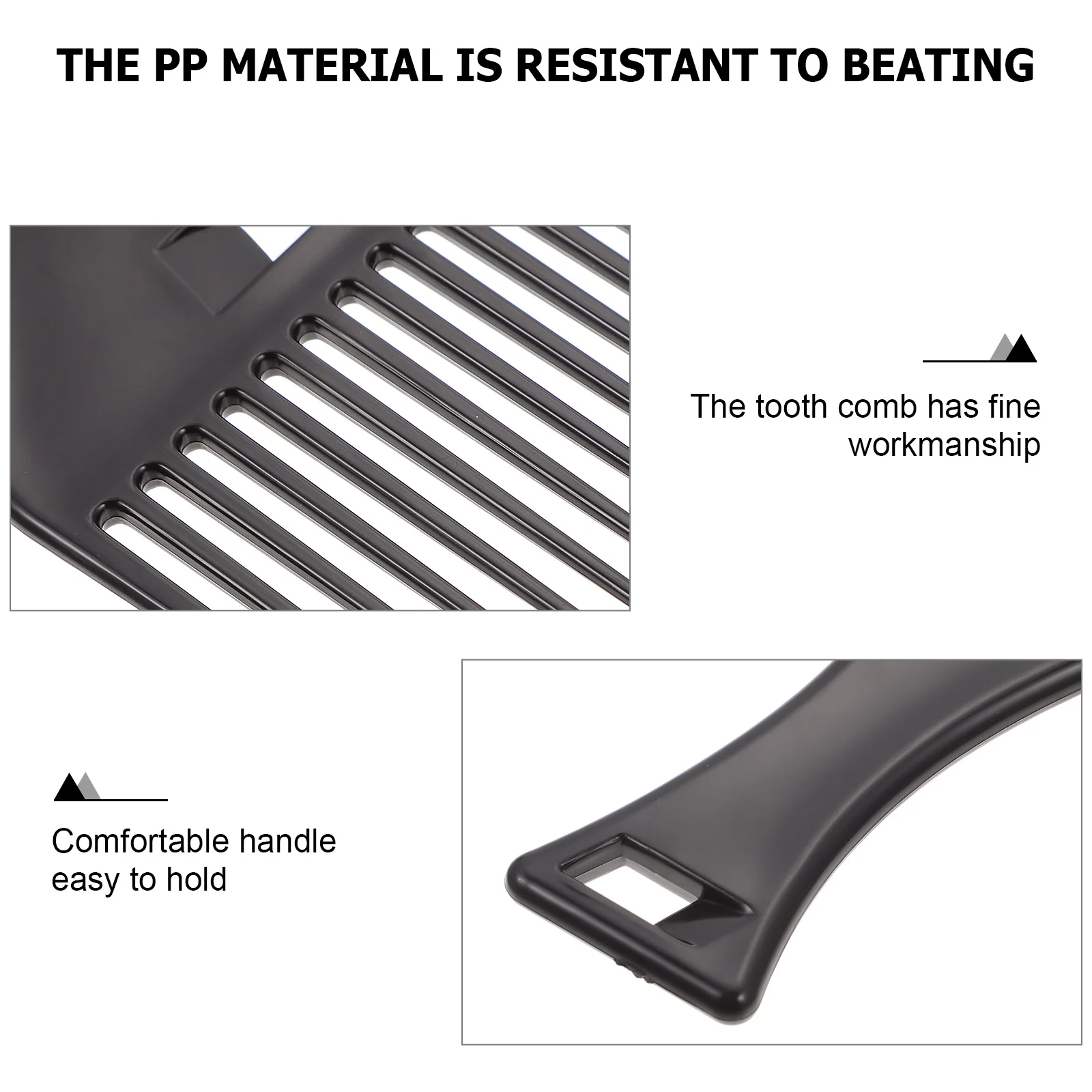 

NOLITOY 2Pcs Wide Tooth Comb for Men Oil Hair Styling Black