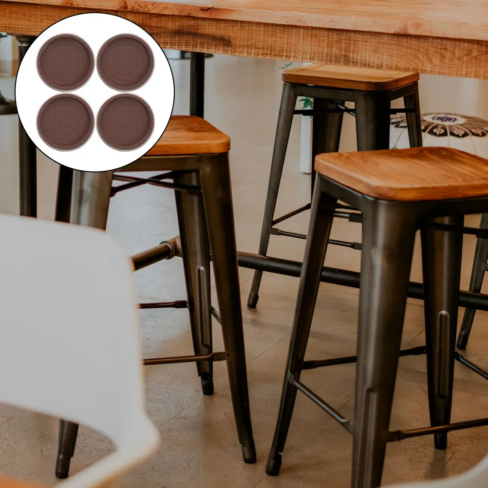 

4Pcs Anti-Slip Furniture Leg Pads Rubber Furniture Cups Wear-Resistant Caster Stopper for Hardwood Floors Home Supply