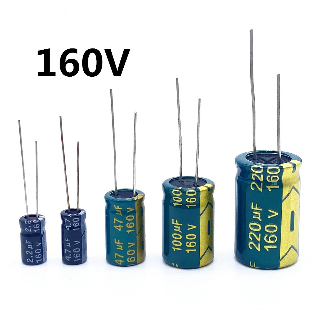 Wysokiej częstotliwości kondensator elektrolityczny 160V 20% 160V 2.2UF 4.7UF 47UF 100UF 220UF