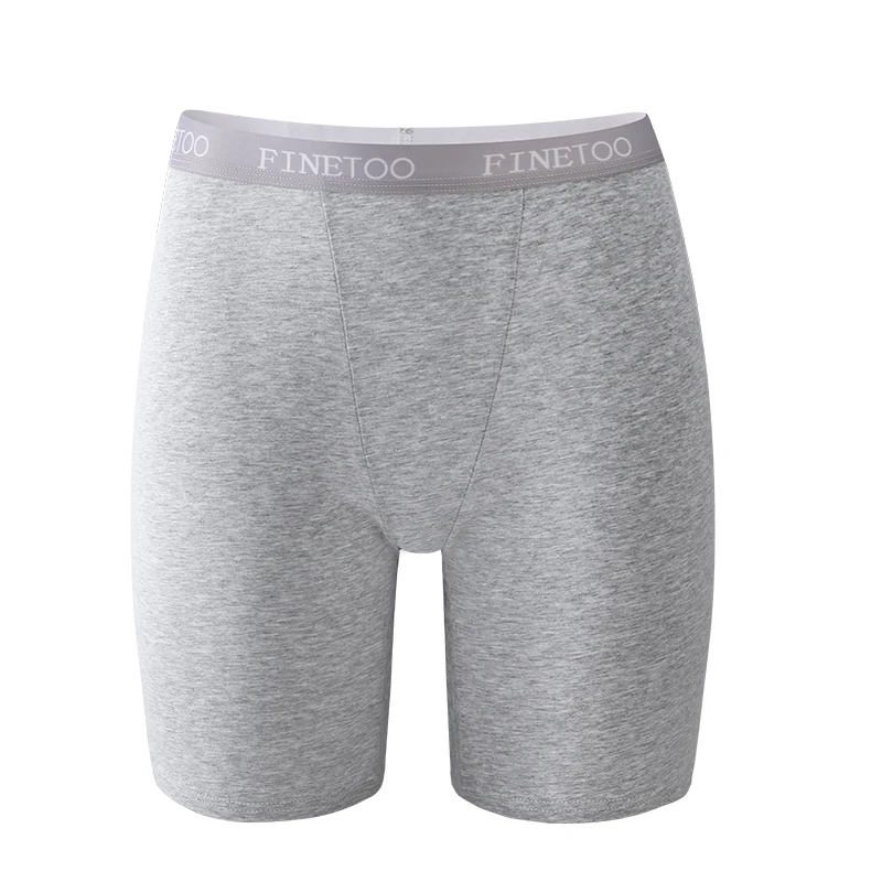 AliExpress NONE FINETOO Cotton Seamless High Waist Underwear Women's Female Cycling Panties Summer Safety Pants Safety Under Skirt Dress Shorts