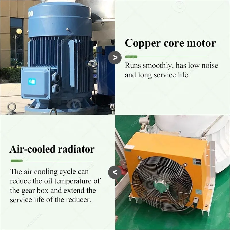 Commercial Vertical Ring Die Wood Pellet Biomass Line Manufacture Pellet Make Machine 2 Ton Rice Husk