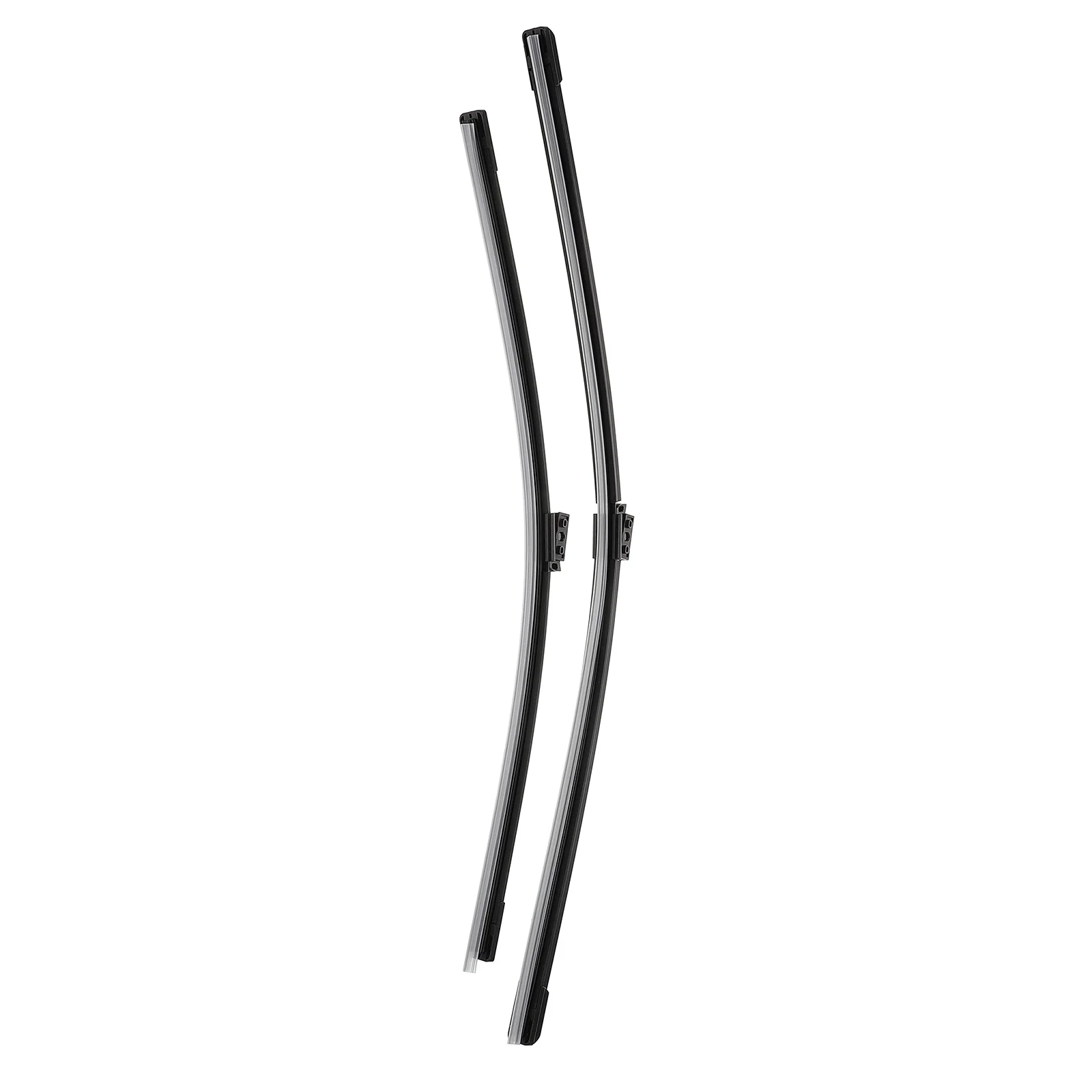 

2 pcs Frameless Wiper Blades Durable Plastic Windshield Wipers Strip Standard Interface Quiet Operation Car Accessories