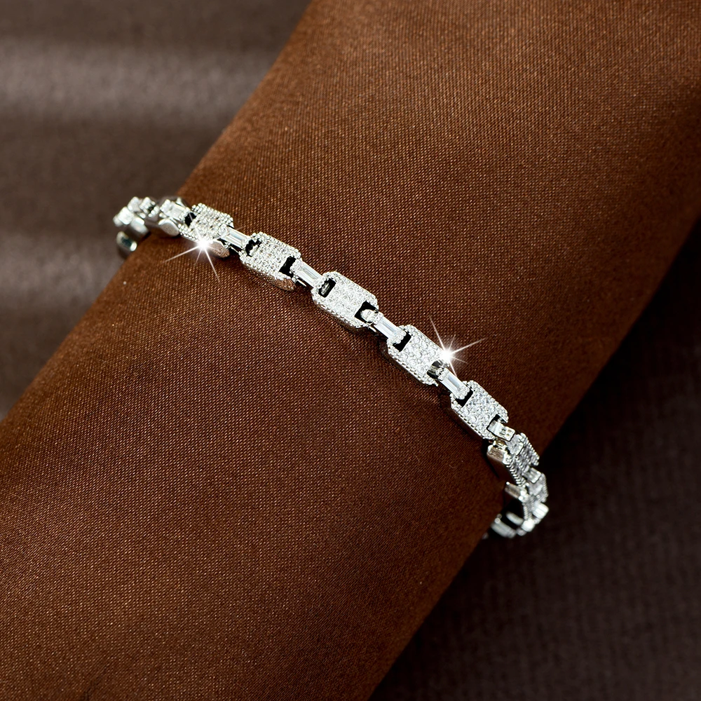 HIBRIDE New Classic Minority Light Luxury Bracelet Women's Jewelry Wedding Ball Travel Daily Accessories Birthday Gift B288