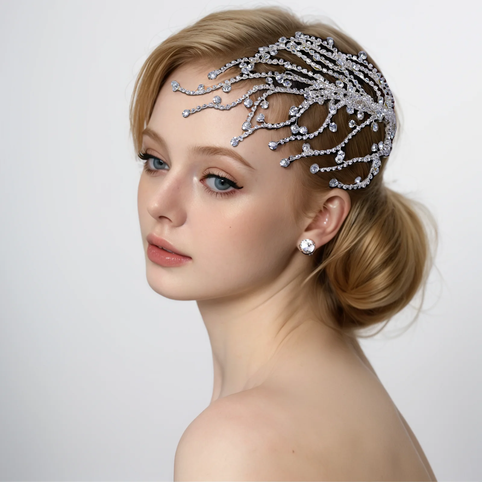 

Bridal Hair Comb Rhinestone Vine Weeding Hair Accessories Woman Hair Hairpins Bride Hair Decoration Bridesmaids Gifts HP562