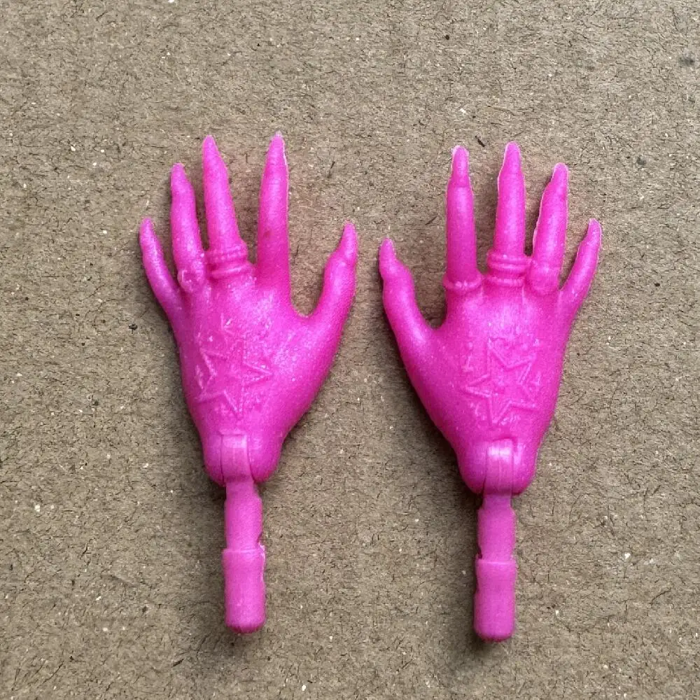 Neue Original Monster Puppe Ersatz Hände Und Arme Schwarz Braun Lila Rosa Haut Ton Lange Nägel Spielzeug DIY Zubehör – Detail 15