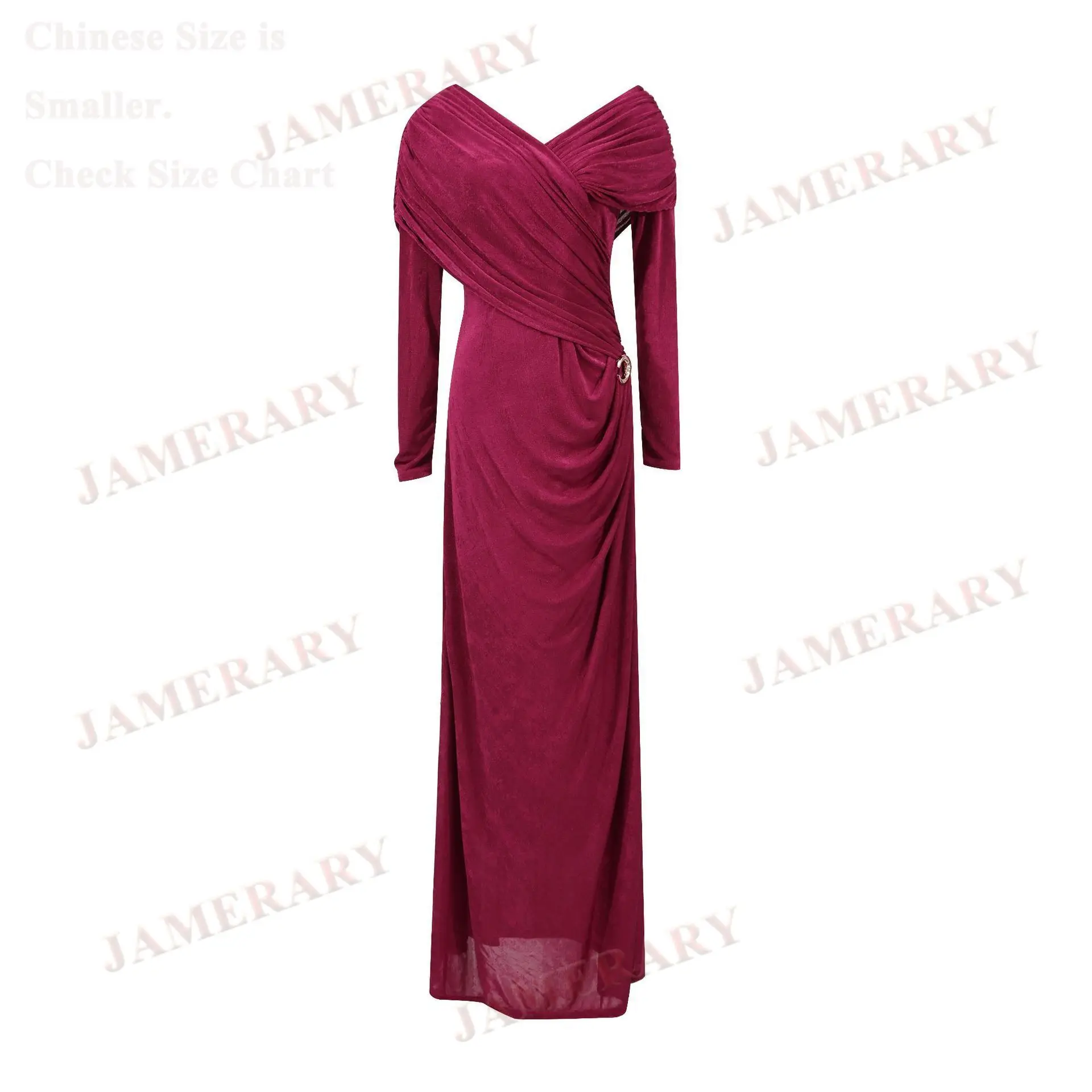 Brand Designer Style Full Sleeve Maxi Dress For Women Autumn Winter V Neck Cut Out Bandage Sheath Prom Evening Dresses