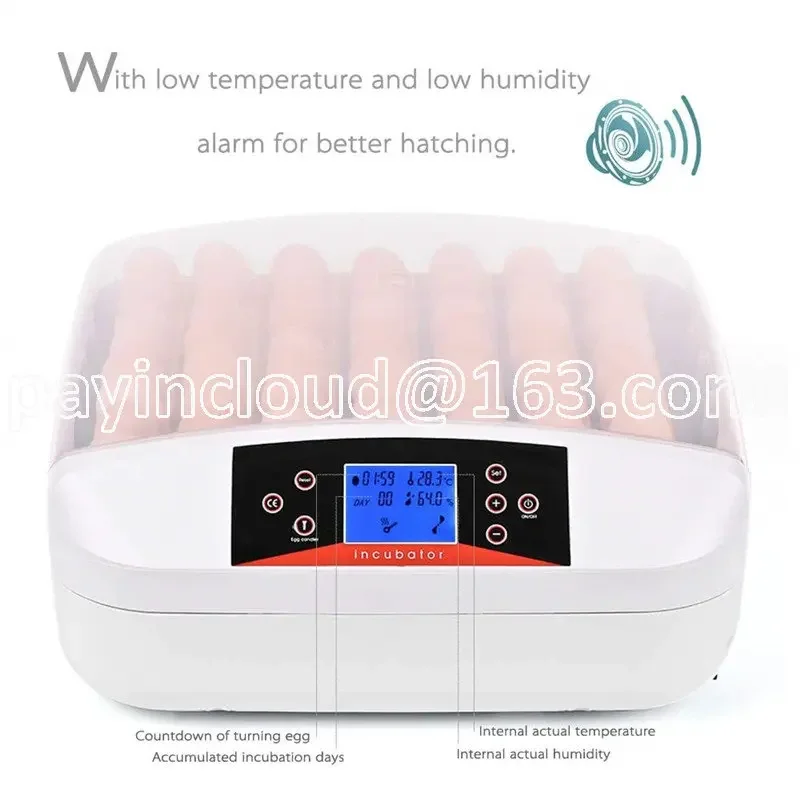 Chicken Incubators for Hatching Eggs with Automatic Egg Turning and Temperature Control Egg Incubator