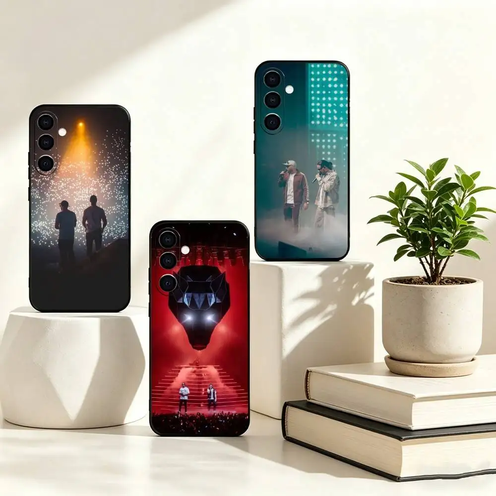 Funda de teléfono del famoso dúo de rap francés D-Djadja Dinaz para Samsung Galaxy A73,A72,A71,A70,A53,A52,A51, funda negra de silicona suave