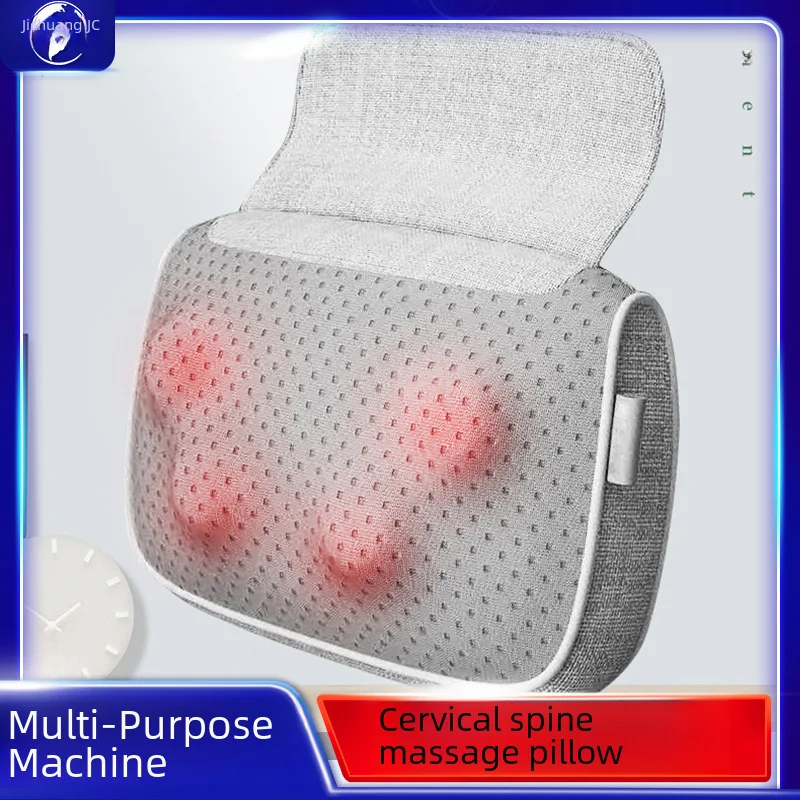 

Hot Compress Kneading Neck Massager Multifunctional Kneading Massage Pillow Household Neck Shoulder Waist Back Massage Instrumen