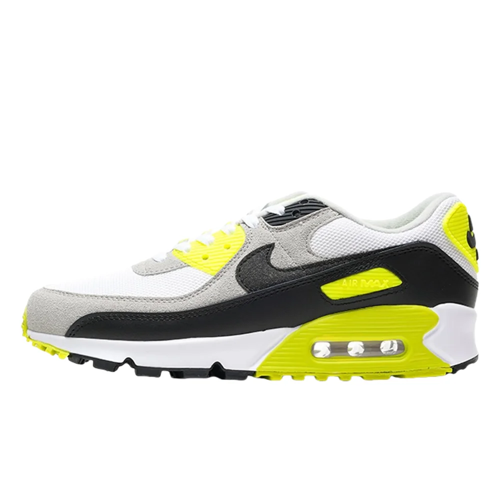 

Nike New Air Max 90 Synthetic Leather Wear-resistant Breathable Retro Running Shoes Women and Men Fluorescent Green CD0881-103