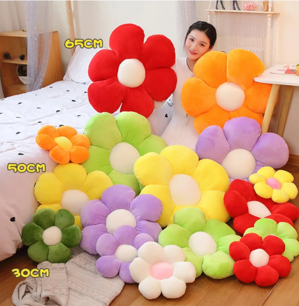 30cm flor colorida brinquedo de pelúcia planta almofada nap travesseiro sofá cama quarto decoração casa criativo aniversário presente natal