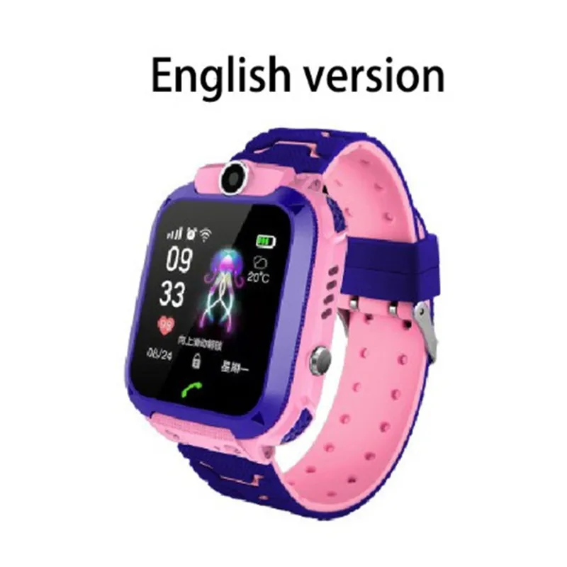 Q12 Children's Smart Watch SOS Phone Watch Smartwatch For Kids With Sim Card Photo Waterproof IP67 Kids Gift For IOS Android