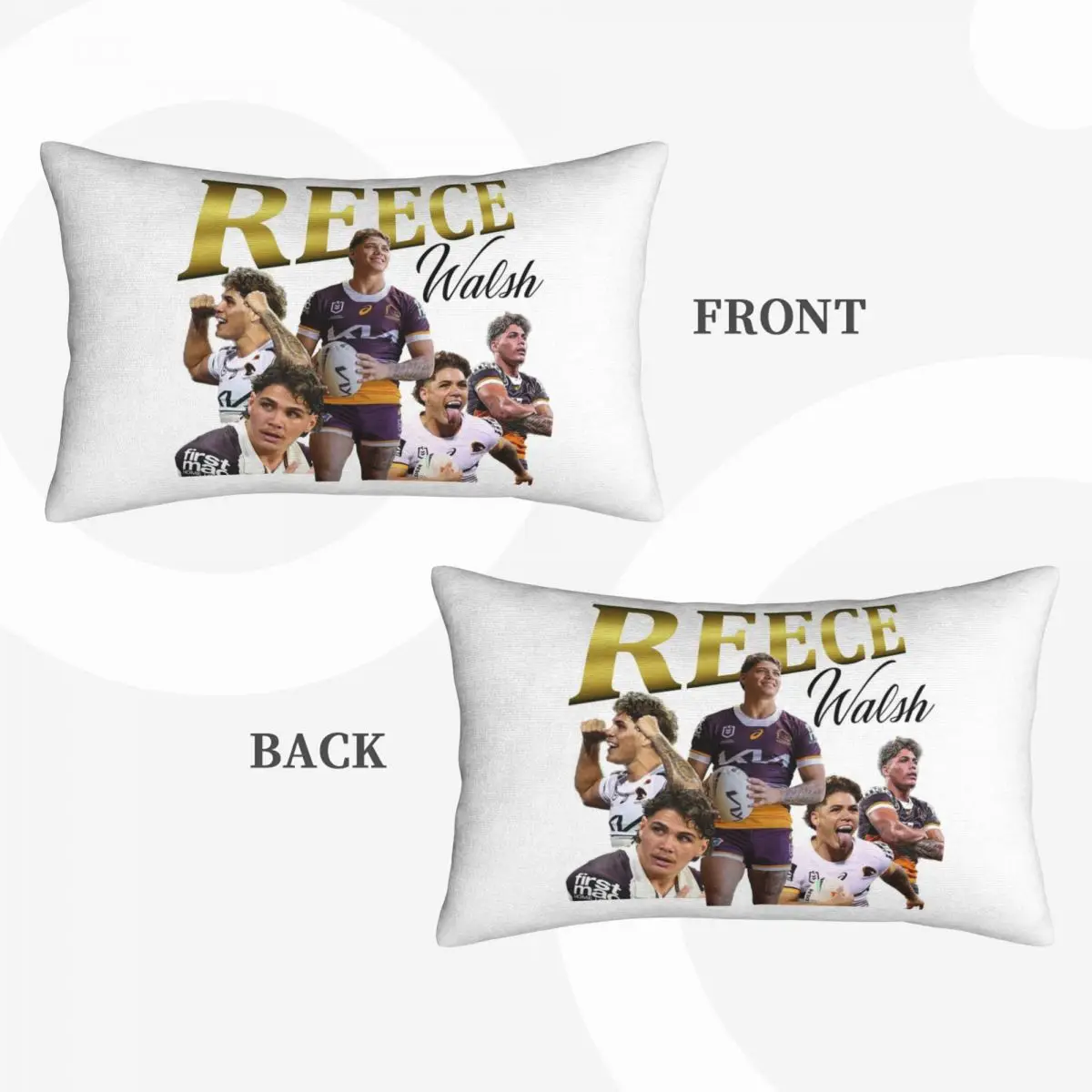 Reece Walsh Collage 2.0 Rectangle Pillowcase Cushion Cover Decorative Bedroom Bed Home Comfort Throw Pillow