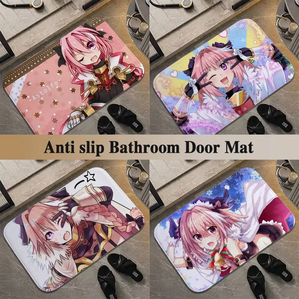 

Fate Apocrypha Astolfo Floor Mat Printed Large Carpets Room And Bedroom Carpets Bathroom Anti Slip Door MATS Small Carpets