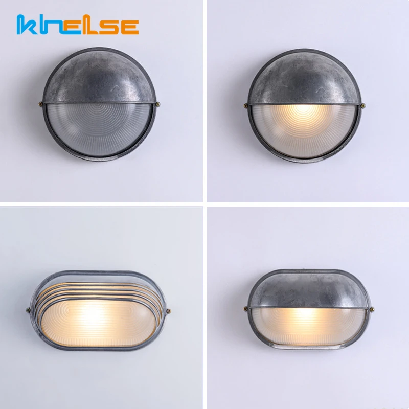 

Industrial Retro Outdoor LED Wall Lamp E27 Waterproof Garden Exterior Sconces Lights Vintage Moisture Bathroom Porch Light